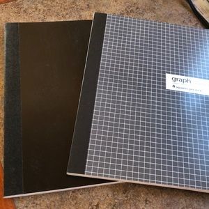 Graph and Lined composition notebooks